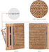YIKOEE Straw Bag and Card Holder Set for Women Summer Beach Purse Woven Bag With PomPom...