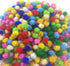 Kbraveo 1000pcs 1/2 Inch Glitter Poms Sparkle Balls for Craft,Multicolored Glitter Poms...