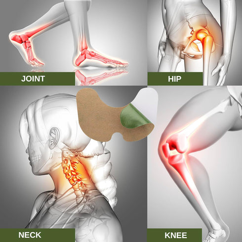 Knee Patches, Heat Patches for Bone on Bone, Wormwood Extract Knee, Back, Neck, Shoulder - Extra Strength Muscle Joint Product with Herbal Ingredi...