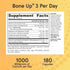 Jarrow Formulas BoneUp Three Per Day For Bone Support and Skeletal Nutrition, Includes Vitamin D3, K2 (as MK-7) and 1000 mg of Calcium Per Day, 18...
