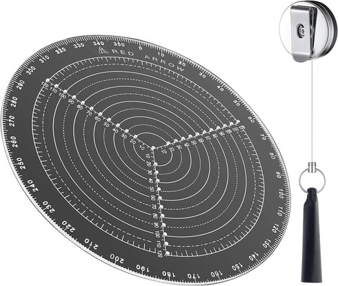 300 mm 12 Inch diameter Largest Round Center Finder Compass Drawing Circles Lathe Work and Woodturners Ideal For Locating Center on Logs and Gener...