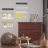 8Pcs Bulletin Board Strips,Black Brown Gray Felt Pin Board Bar Strips with 50 Pushpins, Self-Adhesive Felt Cork Board Strips for Wall to Display Y...