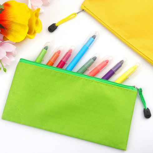 Tamaki 12 Pack Zipper Pencil Pouch Pencil Bags, Zipper Pencil Pouches Bulk, Waterproof Pencil Case, for Organizing Storage Office Supplies Bills C...