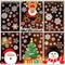 Joy Bang 300 Pcs Christmas Window Clings, Winter Snowflake Window Stickers, Holiday Window Decals, Xmas Santa Christmas Tree Window Decor for Home...