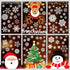 Joy Bang 300 Pcs Christmas Window Clings, Winter Snowflake Window Stickers, Holiday Window Decals, Xmas Santa Christmas Tree Window Decor for Home...