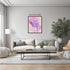 Posterizer 1 pcs-pink purple art-growth in solitude-in oil painting style 2-Abstract & Modern Art-Floral & Botanical Art-Chic Home Decor- unframed...