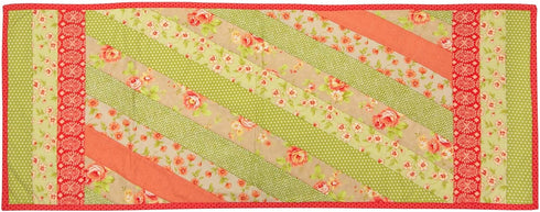 June Tailor Quilt As You Go Table Runner - Jakarta design, Natural...