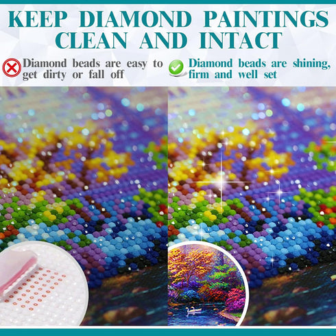 Diamond Painting Sealer (120ml*2), Puzzle Glue Clear, Diamond Painting Accessories with Permanent Fixation and Shining Effect, Diamond Painting Ar...