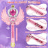 Light Up Snowflake Wand with Spinning LEDs and Sound Magic Princess Toys for Kids Girls Birthday Cosplay Party Favors, Pink...