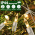 Clear Christmas Lights 25FT 100 Incandescent Bulbs Warm White Mini Lights with White Wire for Christmas Tree, Garland, Thanksgiving, Wedding, Part...