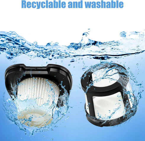 3 Pack Handheld Vacuum Filter for Bissell Pet Hair Eraser Lithium Ion Hand Vacuum filter Replacement 2390 2390A 2389 2579 2284W Replaces 1614203 1...