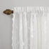 No. 918 Alison Floral Lace Sheer Rod Pocket Kitchen Curtain Valance, 58" x 14", White...