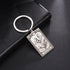 TEAMER Skeleton Tarot Cards Keychains Stainless Steel Amulet Marigold Tarot Card Major Arcana Keyring for Keys Cars Bags...