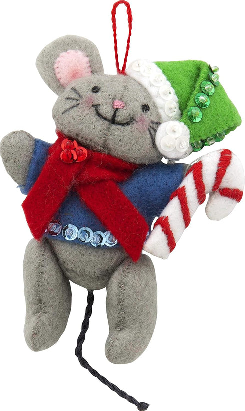Bucilla 89288E Felt Applique Christmas Ornament Kit, Night Before Christmas, Set of 6...