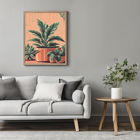 Posterizer 1 pcs-plants pots cactus cute art for plant lovers 6-Floral & Botanical Art-GIft for Men Women Teens-Decor for Home & Office- unframed ...