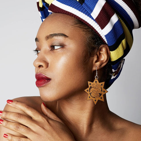 182 Pieces Wooden Dangle Earring Making Kit, Include 32 Pieces African Wood Drop Earring Pendant Unfinished Earrings Wood Charms with 100 Jump Rin...