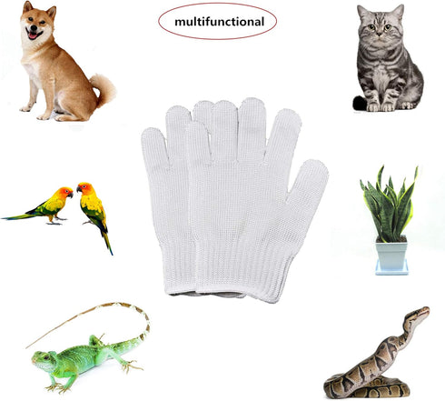 Bird Training Anti-Bite Gloves, Parrot Chewing Safety Protective Gloves, Small Animal Handling Gloves for Parrotlets Cockatiels Finch Macaw (1 Pai...