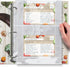 Full Size 4x6 for 8.5x11" Pack of 50 Recipe Card Protectors Top-Loading Crystal Clear Recipe Card Sleeves with 2 Pockets for 3 Ring Binder, Plasti...