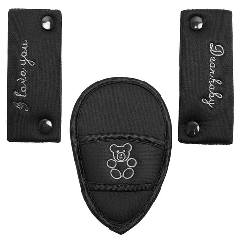 Shoulder Crotch Pad Set Compatible with Infant Seat Stroller High Chair, Harness & Strap Comfort Cushion (Small Size)...