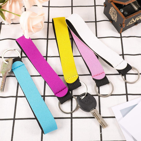 Yaomiao 20 Pieces Neoprene Wristlet Strap Keychain Lanyard Hand Keychain Wrist Phone Lanyards Bulk for Women...