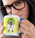 3dRose Dancer From Brazil Cartoon Samba Is A Brazilian Dance Originating In Bahia Two Tone Mug, 11 oz, Blue...