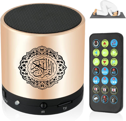 Ramadan Portable Digital Quran Speaker, Anlising Quran Speaker MP3 Player with Remote Control, Quran Translator, USB Rechargeable, 8GB FM Radio, O...