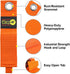Heavy-Duty Wrap-It Storage Straps - 13-inch (6-Pack) Blaze Orange - Garage Organizer and Extension Cord Hanger for Garage Gadgets...