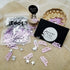 Purple Happy Birthday Confetti 240 Pieces + Silver Star 350 Pieces – Decoration Table Decoration Birthday Table Confetti...