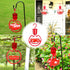 ORIENTOOLS Hummingbird Feeders for Outdoors Hanging 9.5 oz Plastic Humming Birds Feeders with Ant Moat friendly to nature and Wild Birds with 4 Fl...