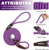PetiFine Slip Lead Dog Leash,6FT x 3/8" Reflective Durable Dog Training Leash, Heavy Duty Adjustable Nylon Dog Rope Leash Slip Leash for Small Med...