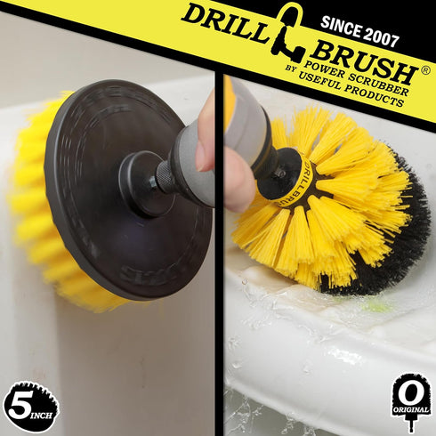 Bathroom Accessories - Cleaning Supplies - Drill Brush - Grout Cleaner - Shower Cleaner - Scrub Brush for Shower - Tile Cleaning Brush - Bathroom ...