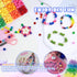 GREENTIME 700Pcs Pony Beads for Bracelet Making Kit, 600Pcs/24 Colors Plastic Rainbow Hair Bead and 100pcs Letter Beads Charms for DIY Craft Jewel...