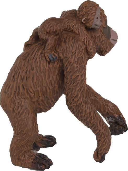 Safari Ltd. Orangutan with Baby Figurine - Lifelike 2.5" Hand-Painted Wildlife Figure - Educational Toy for Boys, Girls & Kids Ages 3+...
