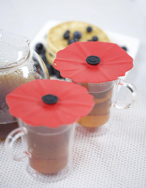 Charles Viancin Poppy Drink Cover Set/2...