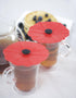 Charles Viancin Poppy Drink Cover Set/2...