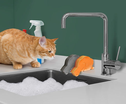 Genuine Fred Kitchen Kittens Sponge, Set of 2, Colors May Vary...