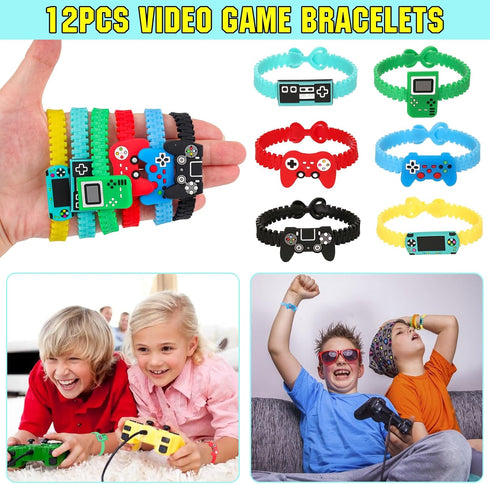 Video Game Party Favors for Kids, Video Game Birthday Party Supplies Gifts Pinata for Birthday Kids Age 3-5, 6-8, Video Game Party Favors Bags Tre...