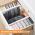 Bamboo Drawer Dividers Organizers, Kitchen Drawer Organizer, Adjustable Drawer Divider for Clothes, Kitchen, Dresser, Bedroom, Bathroom and Office...