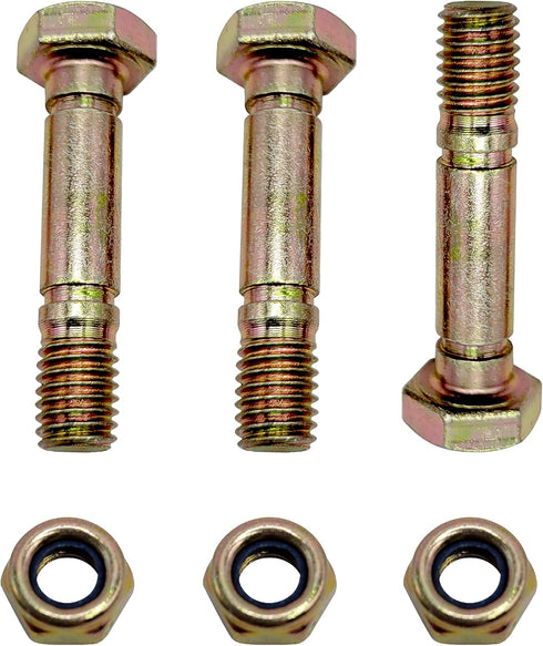 3-Pack 52100100 5/16”Shear Pins Bolts & Nuts for Ariens Snow Blower 521001...