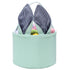 Easter Bunny Basket Seersucker Egg Bags for Kids,Personalized Candy Egg Basket Rabbit Print Buckets with Fluffy Tail Gifts Bags for Easter?Seersuc...