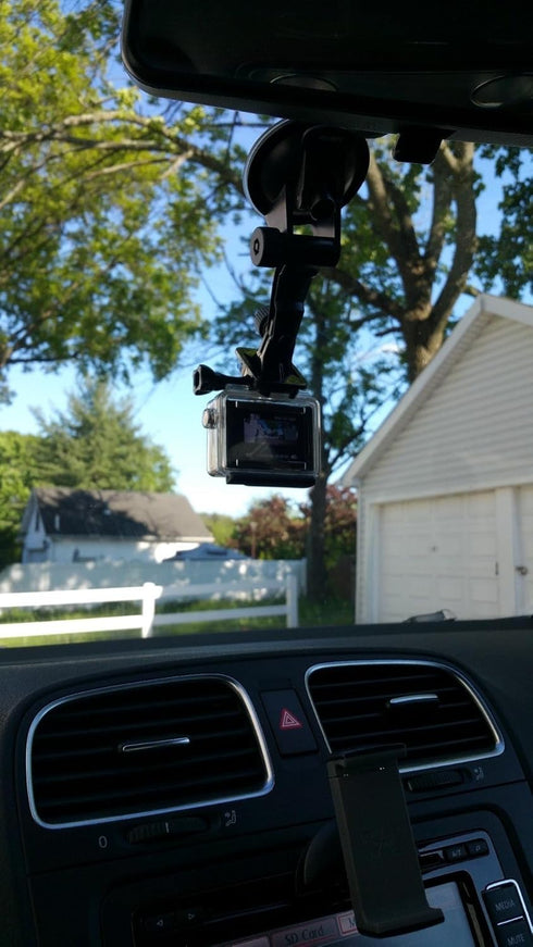 Sametop Suction Cup Mount Compatible with Gopro Hero 12, 11, 10, 9, 8, 7, 6, 5, 4, Session, 3+, 3, 2, 1, Hero (2018), Max, Fusion, DJI Osmo Action...