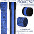2 Rolls 20 Yards Police Support Wired Edge Ribbon, 2.5"Blue Black Stripe Police Badge Burlap Ribbon Memorial Day Patriotic Ribbons for Wreath Bow ...