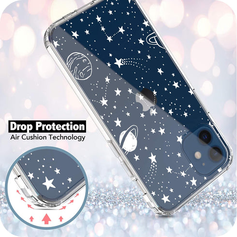 RANZ Compatible with iPhone 12 Mini 5G Case, Anti-Scratch Shockproof Series Clear Hard PC+ TPU Bumper Protective Cover Case for iPhone 12 Mini (5....