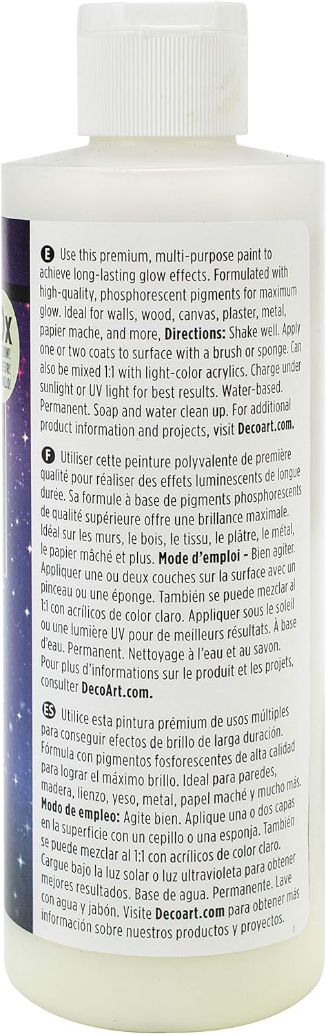 Deco Art Ultimate Glow-In-The-Dark Paint 8oz...
