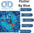 DIAMOND DOTZ ® - Flutter by Blue, Partial Drill, Round Dotz, Diamond Painting Kits, Diamond Art Kits for Adults, Gem Art, Diamond Art, Kits, 12"x1...