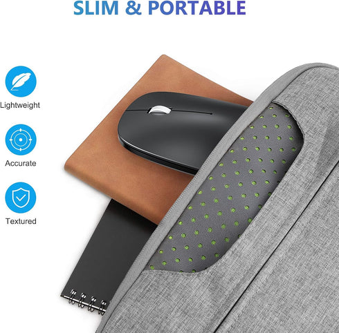 OMOTON Bluetooth Mouse for iPad and iPhone (iPadOS 13/ iOS 13 and above), Ultra-Thin Wireless Mouse Compatible with Bluetooth Enabled Computer, La...