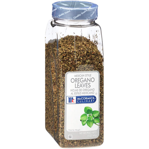 McCormick Culinary Mexican Style Oregano Leaves, 5 oz - One 5 Ounce Container of Dried Mexican Oregano Leaves, Best in Tomato Dishes, Southwestern...