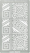 Aleks Melnyk No.433 Metal Stencil, Aztec Stencil Patterns and Symbols, Small Stencil, 1 PC, Template for Wood Burning, Engraving, Crafting, Scrapb...