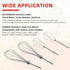 Fetechmate KHM2B W10490648 Hand Mixer Turbo Beaters (2 Pack) & KHMPW Stainless Steel Pro Whisk(2 Pack)-Replace AP5644233, PS4082859, KHM2B, KHM512...