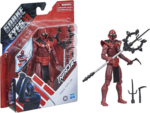 G.I. Joe Snake Eyes Origins Red Ninja Action Figure Collectible Toy with Action Feature and Accessories, Toys for Kids Ages 4 and Up...